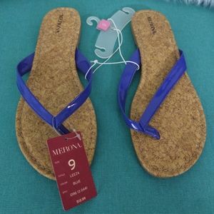 Merona  New With Tags Blue Sandals Size 9